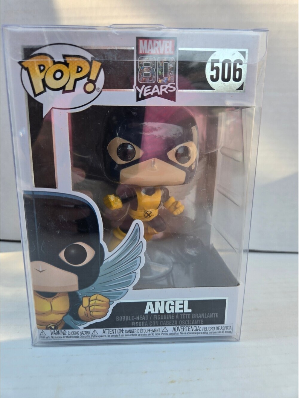 Funko Pop! Marvel 80 Years Angel #506 Collectible in plastic case